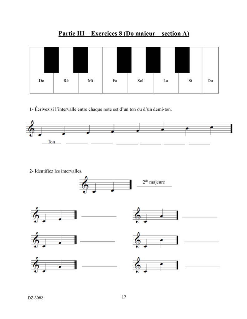 La Méthode Coe De Théorie Musicale, Partie 3
